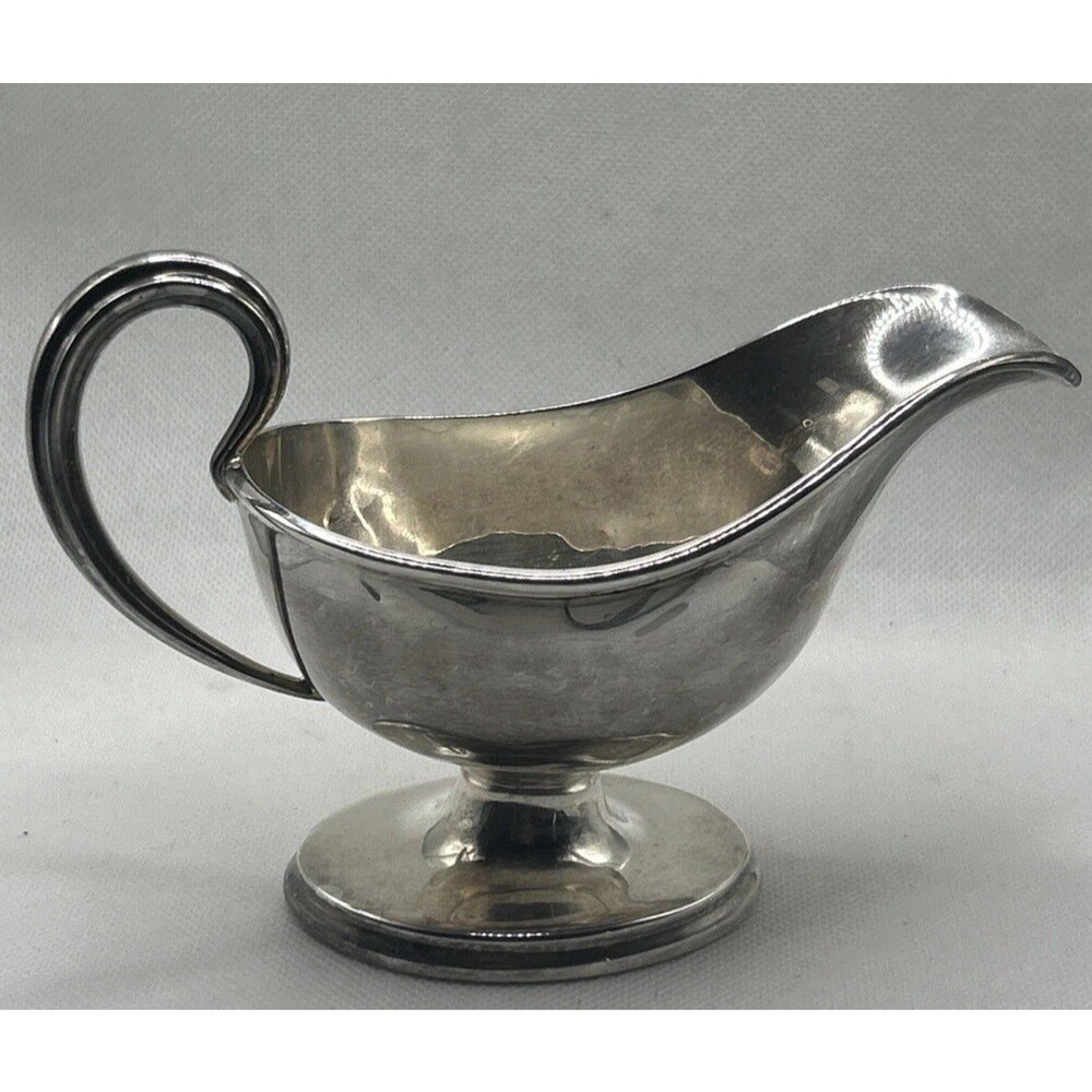 Elkington Gravy Boat England 10864 Silver Plated Antique Garden Party Bridal